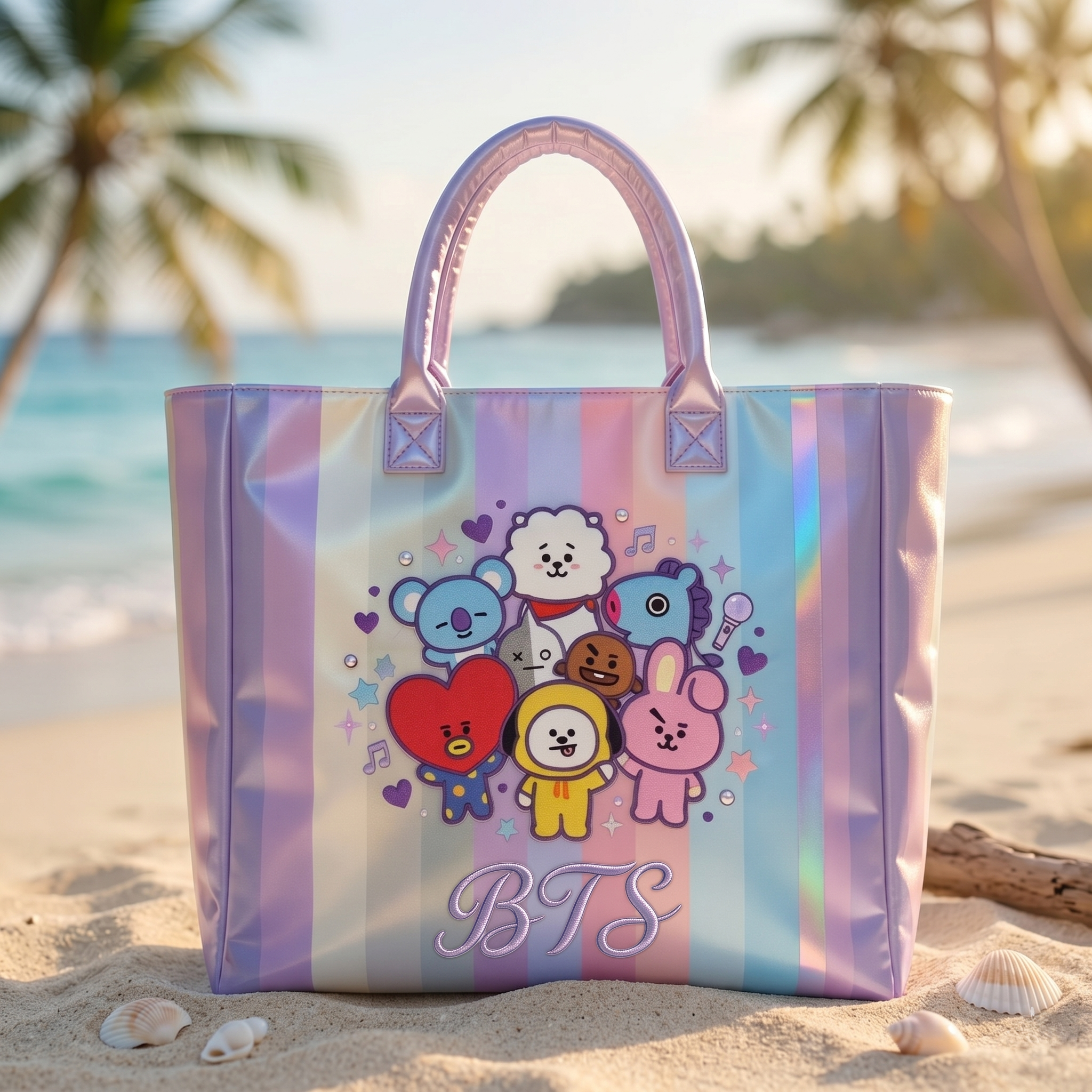 BTS Tropical Beach Tote Bag HTTT