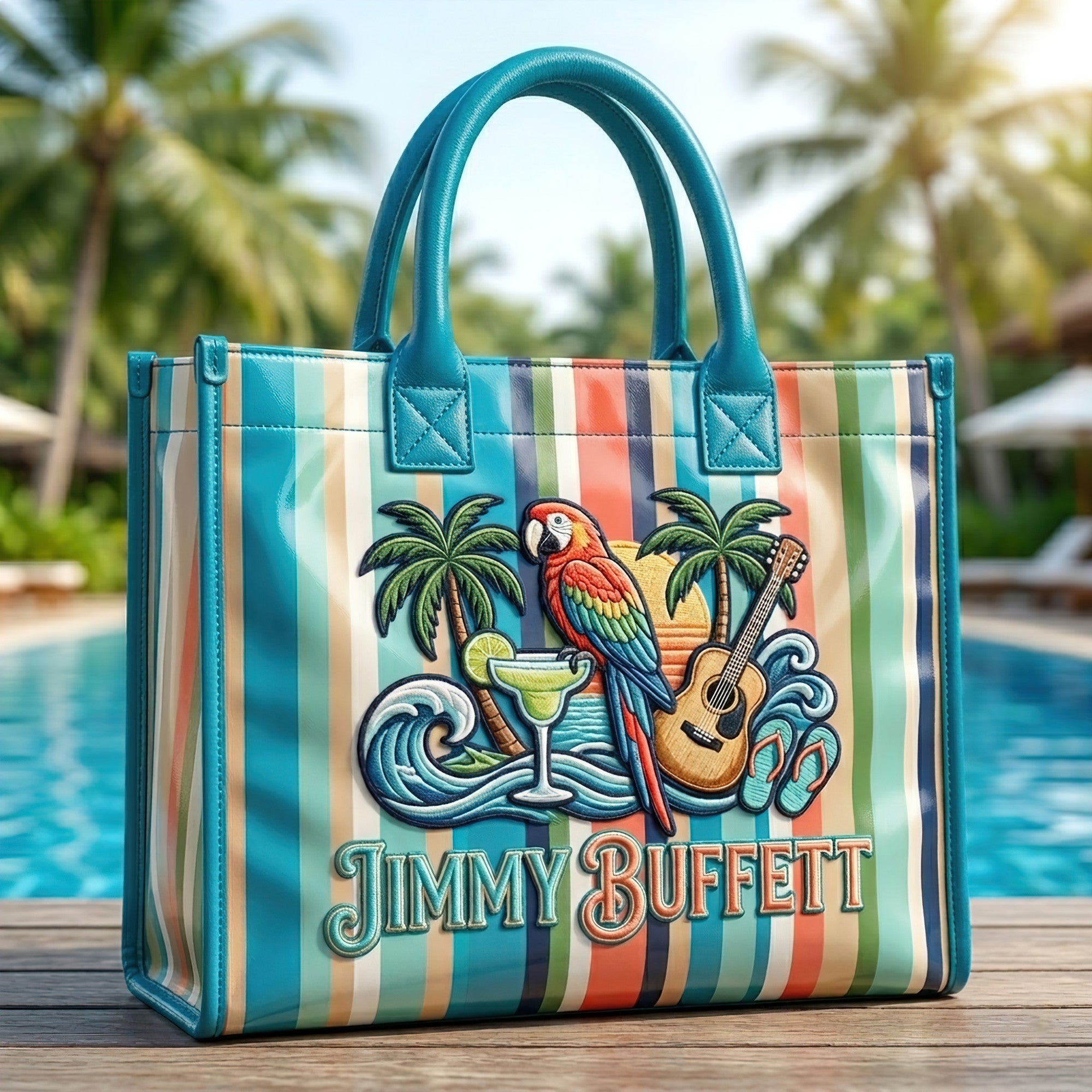 JMBF Tropical Beach Tote Bag HTTT